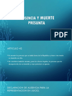 Diapositivas Ausencia y Muerte Presunta