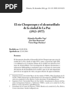 El Río Choqueyapu y El Alcantarillado de La Ciudad de La Paz (1913-1977)