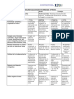 Rúbrica Columna de Opinión 1° Medio