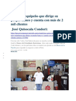 El Niño Arequipeño Que Dirige Su Propio Banco y Cuenta Con Más de 2 Mil Clientes