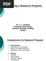 Components of A Research Proposal PDF