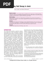 Optimizing Fluid Therapy in Shock.10