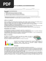 Guía 2 Química Materia y Sus Transformaciones