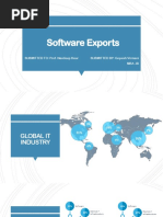 Software Exports: SUBMITTED TO: Prof. Navdeep Kaur SUBMITTED BY: Gopesh Virmani Mba - Ib