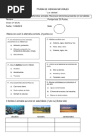 Prueba de Ciencias Naturales Habitat