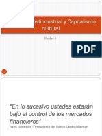 Sociedad Postindustrial y Capitalismo Cultural