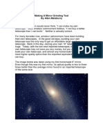 Making A Mirror Grinding Tool by Allen Malsburry