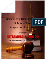 Moot Court Society, School of Law, Galgotias University: INTRAMURALS 2019-20