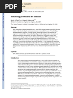 Immunology of Pediatric HIV Infection