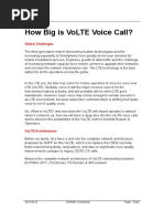 How Big Is Volte Voice Call?: Global Challenges