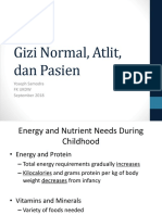 Gizi Normal, Atlit, Dan Pasien: Yoseph Samodra FK Ukdw September 2018