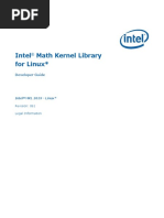 Intel MKL 2019 Developer Guide Linux PDF