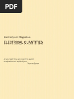 Electrical Quantities