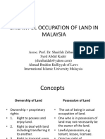 Unlawful Occupation of Land in Malaysia