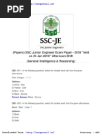 SSC Je Papers