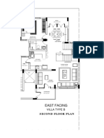 East Facing: Second Floor Plan