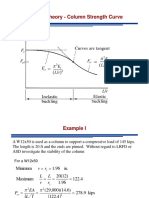 Column Theory - Column Strength Curve