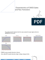 DC Transfer Characteristics of CMOS Gates and Pass Transistors