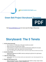 Green Belt Project Storyboard v2.0 Template