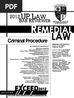 UP 2012 Remedial Law (Criminal Procedure) PDF