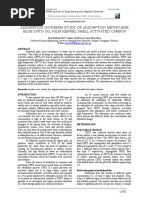 Adsorption Isotherm Study of Adsorption Methylene Blue Onto Oil Palm Kernel Shell Activated Carbon