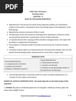 CBSE Class 10 Science Revision Notes Chapter - 8 How Do Organism Reproduce