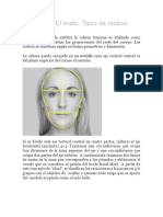 Visagismo. El Óvalo. Tipos de Rostros.