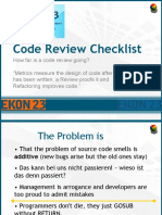 EKON 23 Code Review Checklist