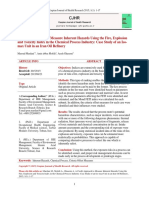 Application of The Mond Fire Explosion Index