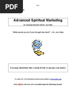 Entrevista Advanced Spiritual Marketing - Joe Vitale PDF