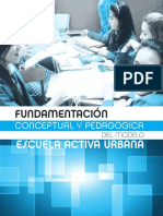 Fundamentacion Conceptual y Pedagogica Del Modelo Escuela Activa Urbana PDF