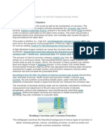 Corrosion MGMT in Water Pipes