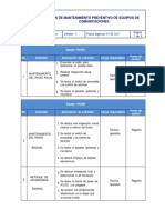 Mantenimiento Preventivo de Equipos de Radio