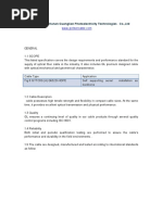 GYTC8S Fiber Optic Cable Specification - GL