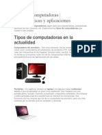 Tipos de Computadoras