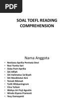 Soal TOEFL Reading Comprehension