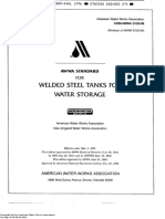 AWWA D100 Standard For Welded Carbon Steel Tanks For Water Storage PDF