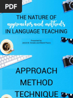 The Nature of Approaches and Methods in Language Teaching