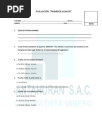 EXAMEN Primeros Auxilios