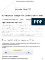 How To Create A Simple Web Service in Talend ESB - Talend Tales PDF