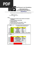 Fluid Pressure Loss Calculations: P 0.0273 Q V L D