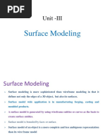 Unit III Surface Modelling