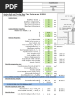 Anchor Bolt and Circular Base Plate Design As Per BS 5950