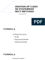 Preparation of Cash Flow Statement (Direct Method