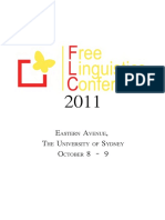 Free Linguistics Conference 2011 Program PDF