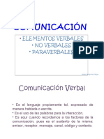 La Comunicación y Los Elementos Verbales y Paraverbales