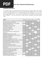 Interests Questionnaire PDF