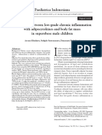 Association Between Low-Grade Chronic Inflammation With Adipocytokines and Body Fat Mass in Superobese Male Children