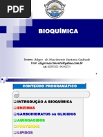 Primeira Aula Sobre Introdução À Bioquímica (Universidade Pedagógica de Moçambique)