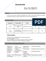 Curriculum Vitae: Objective